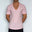 Perfect Pima Relaxed Deep V - Neck T-Shirt Pino Pink - C - IN2 New York