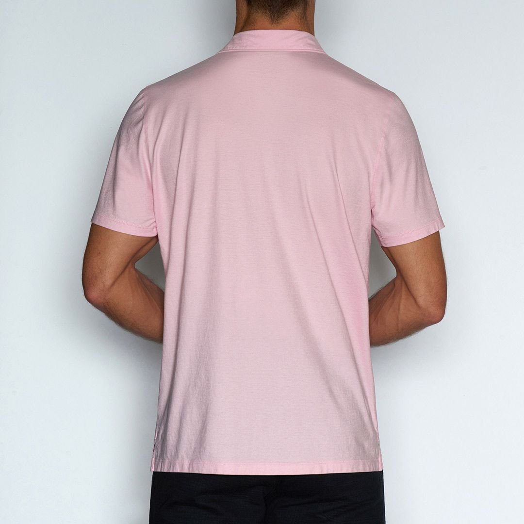 Perfect Pima Relaxed Polo Pino Pink - C - IN2 New York