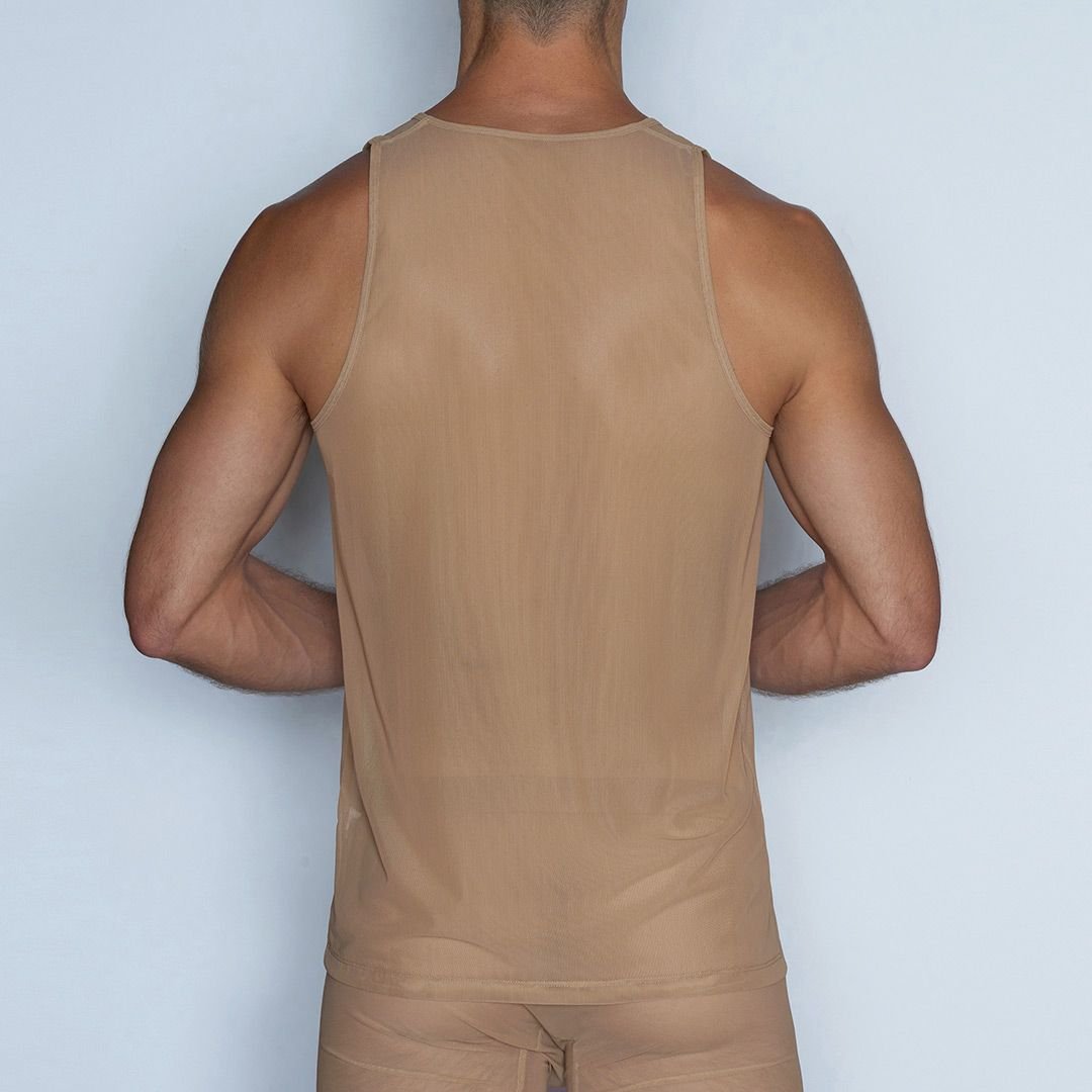 Sheer Relaxed Tank Nix Nude - C - IN2 New York