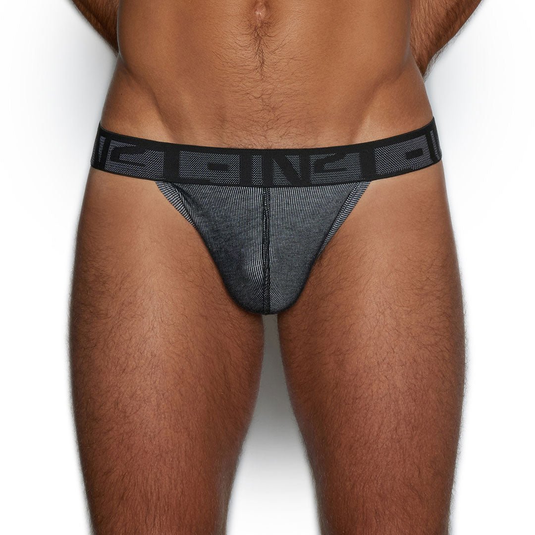 Undertone Thong Newsprint Black - C - IN2 New York